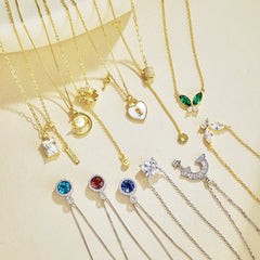 Aetolia Factory Price S925 Sterling Silver Love Heart Clasp Necklace Simple Lock Key Shape Pendant Chain 18K Gold Plated Necklaces Women