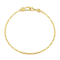 Aetolia Paper Clip Chain Silver Gold Plated Arm Jewelry Sterling Silver 925 Bracelets Wristbands Wholesale Bracelets