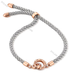 Aetolia Paracord Bracelet Led Charms For Bracelets Women Jewelry Men Leather Adjustable 925 Silver Heart Fashion Lovers Couple