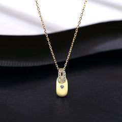 Aetolia 925 Sterling Silver 18K Gold Plated Digit 0 Pendant Necklace SN558