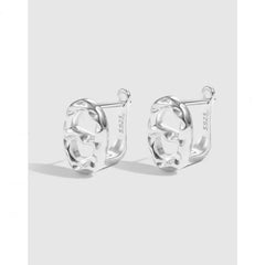 Aetolia Fine Jewelry New Design S925 Sterling Silver Hoop Huggies Earring Non Tarnish Pig Nose Shape Stud Earrings For Women