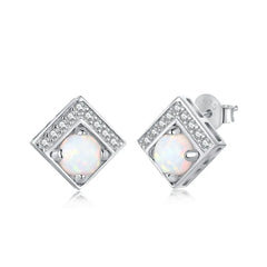 Aetolia Bohemia Jewelry Opal Handmade 18K Solid Blue Gold Women Gift Stud Earrings Jewelry For Women Wholesaler Supplier