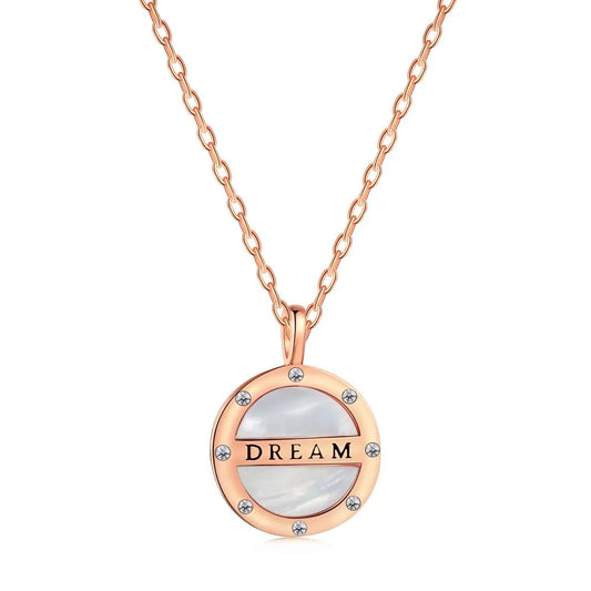 Aetolia Custom Vintage Coin Pendant Necklace S925 Sterling Silver 18K Gold Plated Customized Dream Letter Necklaces For Women