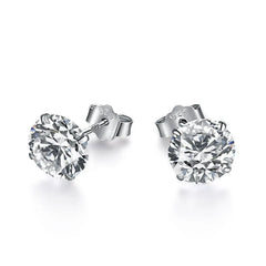 Aetolia Zircon Stud Earrings Simulated Cubic Zircon Earrings Aetolia Korean Fashion Luxury 925 Sterling Silver Studs Earrings