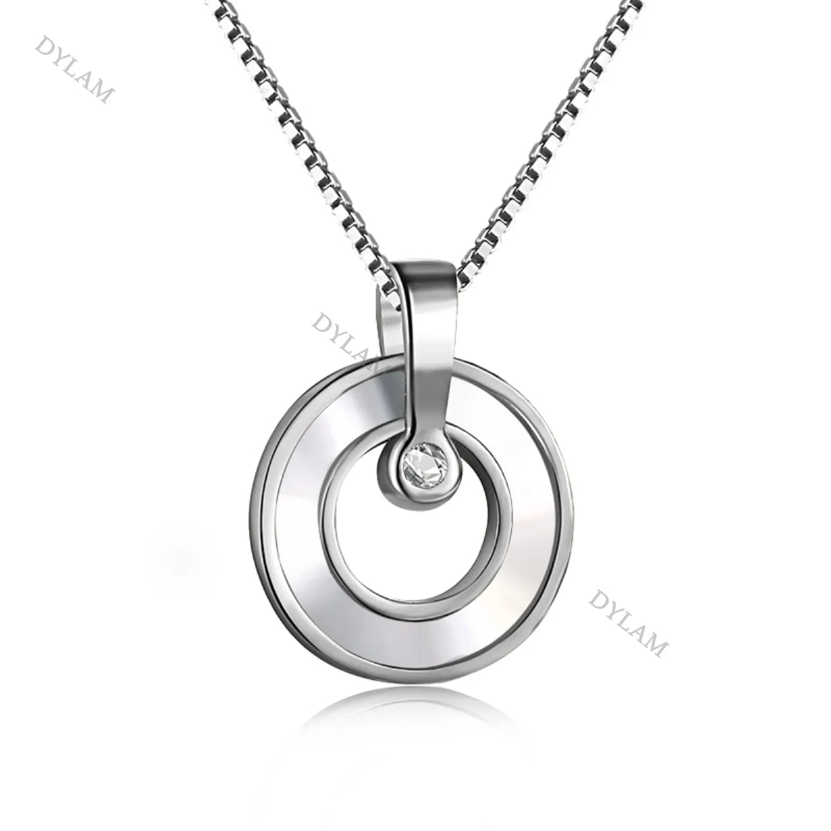 Aetolia New Arrival Hollow Out Circle Double Loop Cross Pendant Necklace 18K Gold Plated Designer Jewelry For Women Daily Wear