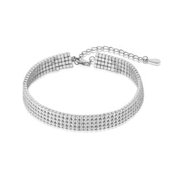 Aetolia Personality S925 Plata wide clasps chain bracelets bangle fine Women's Iced Out Full cz Rock Punk Wind Bracelet