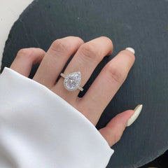 Aetolia Engagement Ring For Women Wedding Crystal 925 Sterling Silver Jewelry Rings Custom Stone Gemstone Zirconia Moissanite