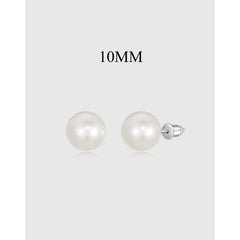 Aetolia Best Selling Bijoux 18K Gold Plated Needle Studs Earring 925 Sterling Silver Shell Pearl Stud Earrings Jewelry Women