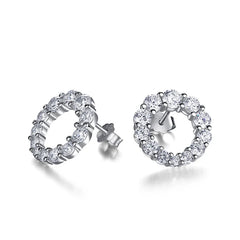 Aetolia Zircon Stud Earrings Simulated Cubic Zircon Earrings Aetolia Korean Fashion Luxury 925 Sterling Silver Studs Earrings