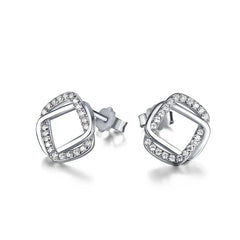 Aetolia Zircon Stud Earrings Simulated Cubic Zircon Earrings Aetolia Korean Fashion Luxury 925 Sterling Silver Studs Earrings