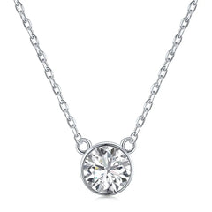 Aetolia Collier Collar Bling Heart Chain Cubic Zirconia Pendant 925 Sterling Silver Women 18K Gold Plated Jewelry Fashion Necklace