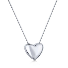 Aetolia Romantic 925 Silver gold plated chain jewelry Love heart Pendant necklace For Women