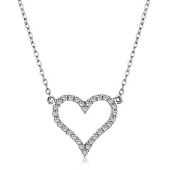 Aetolia New Fashion Sterling 925 Silver necklace jewelry S925 18k gold plated Heart Love Chain necklace