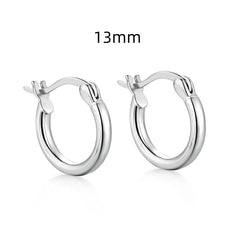 Aetolia Dropshipping Factory Price Best Selling Round Hoop Earring 925 Sterling Silver 18K Gold Plated Earrings Jewelry Women