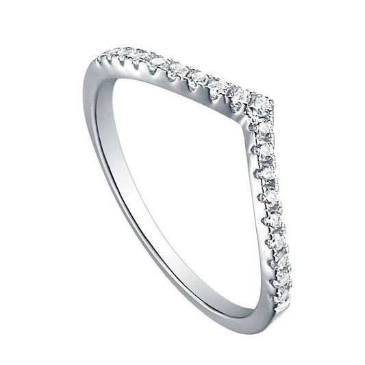 Aetolia classics rhodium zircon sterling silver ring fashion jewelry for women Aetolia jewelry