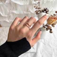 Aetolia 1 purchasable crown ring inlaid blank Stackable Ring matte anti allergy 925 Silver Ring for lady