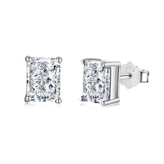 Aetolia Custom Square Earring Sterling Silver S925 Jewelry Stud Earrings With 5A Cubic Zirconia Diamond Stone For Women