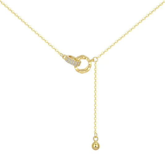 Aetolia Cz Cubic Zirconia 18K Gold Plated Necklace Jewelry Collares Cadenas De Plata Para Mujer S925 Sterling Silver Necklaces