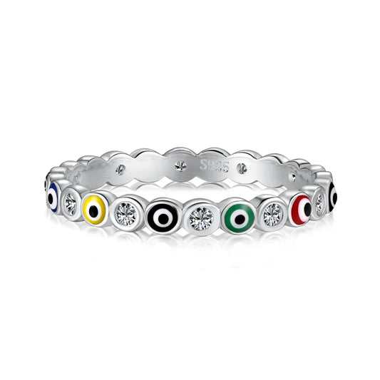 Aetolia 925 wholesale demon evil ring eye sterling silver stackable nickel-free lead-free and hypoallergenicepoxy rings jewelry women