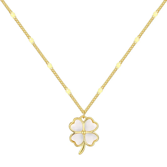 Aetolia Hot Sale Femme Custom Fine Jewellery Brand S925 Silver Jewelry Bijoux En Aci Inoxyd 18K Gold Plated Clover Necklaces For Women