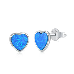 Aetolia Bohemia Jewelry Opal Handmade 18K Solid Blue Gold Women Gift Stud Earrings Jewelry For Women Wholesaler Supplier