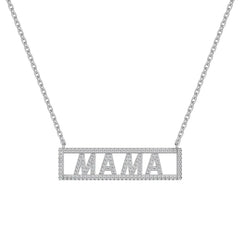 Aetolia Mother'S Day Gift Hot Sale Personalized Custom Mama Letter 925 Sterling Silver Necklace 18K Plated Necklaces For Women Mom