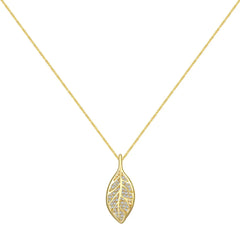 Aetolia High Quality Factory Price Oem New Necklace Design Jewelry 925 Sterling Silver Cubic Zirconia Leaf Pendant Necklaces For Women