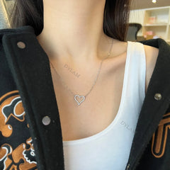 Aetolia New Fashion Sterling 925 Silver necklace jewelry S925 18k gold plated Heart Love Chain necklace