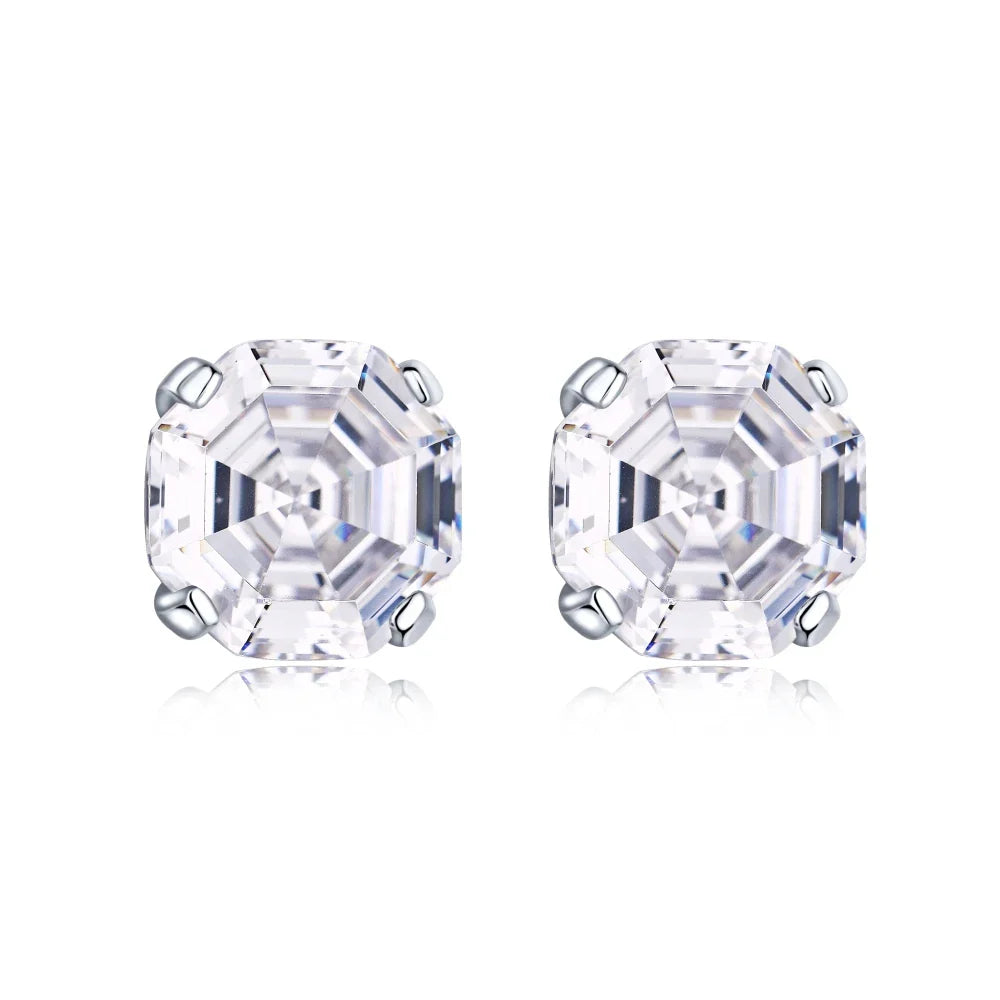 Aetolia Trending Luxury High Quality Diamond Shine Cercei Mireasa Zirconia Asscher Cut 5AAAAA CZ Stud Non Tarnish Jewelry Earrings