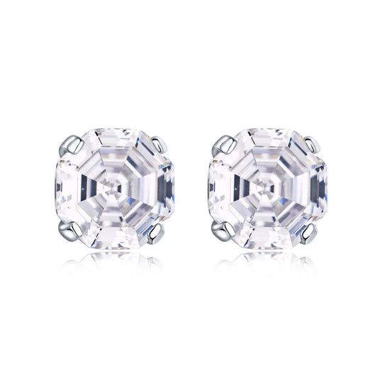 Aetolia Trending Luxury High Quality Diamond Shine Cercei Mireasa Zirconia Asscher Cut 5AAAAA CZ Stud Non Tarnish Jewelry Earrings