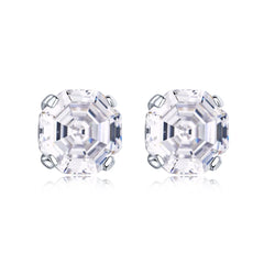 Aetolia Trending Luxury High Quality Diamond Shine Cercei Mireasa Zirconia Asscher Cut 5AAAAA CZ Stud Non Tarnish Jewelry Earrings