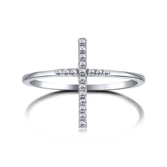 Aetolia Best Selling Luxury Factory Fancy Bohemia Cross X Shape 925 Sterling Silver Ring Set 5A Cz Cubic Zirconia Rings Jewelry Women