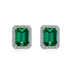 Aetolia New Designer Bulk Wholesale Cz Cubic Zirconia Emerald Earrings For Women Green Diamond S925 Sterling Silver Vintage Earring