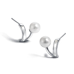 Aetolia Fashion Drop Earrings Vintage Pearls Geometric Statement Women Jewelry 925 Sterling Silver Fresh Water Pearl Hoop Earring Studs