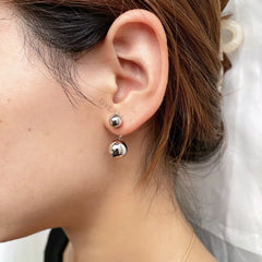 Aetolia Low MOQ Wholesale Stack Back Rear Hanging Trendy Best Plain Ear Jackets Stud 925 Sterling Silver 18k Gold Plated Earrings