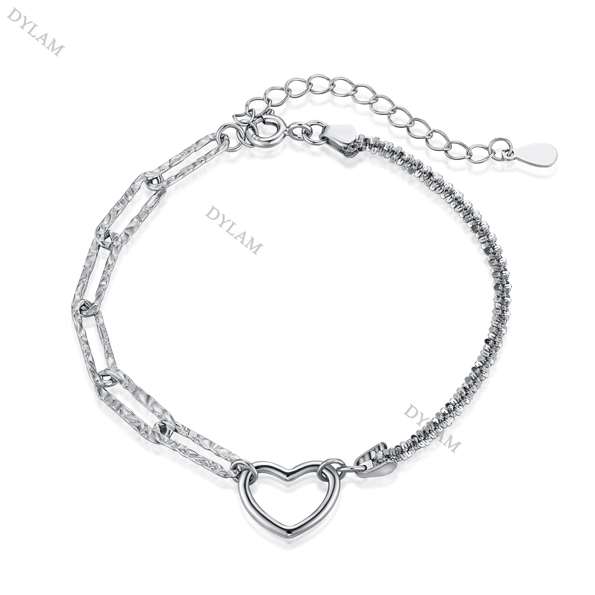 Aetolia Paracord Bracelet Led Charms For Bracelets Women Jewelry Men Leather Adjustable 925 Silver Heart Fashion Lovers Couple