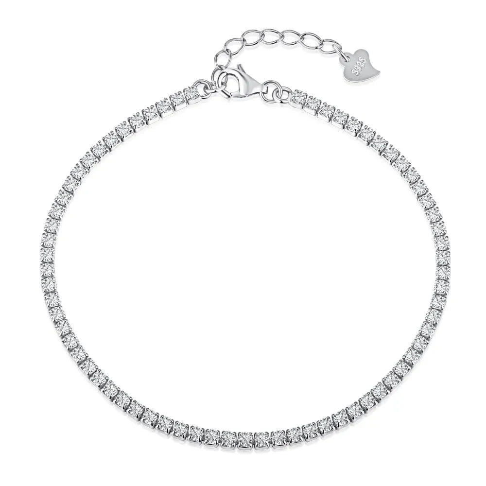 Aetolia Gold Plated Adjustable Rainbow Cubic Zirconia Moissanite Jewelry Bracelets Women 925 Sterling Silver Crystal Tennis Bracelet