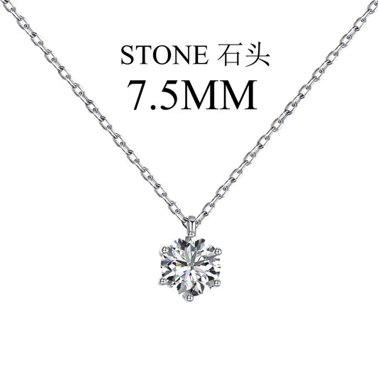 Aetolia Wholesale Custom Circular Pendant Necklace Simple 925 Sterling Silver Cz Cubic Zircon Necklaces Women Accessories