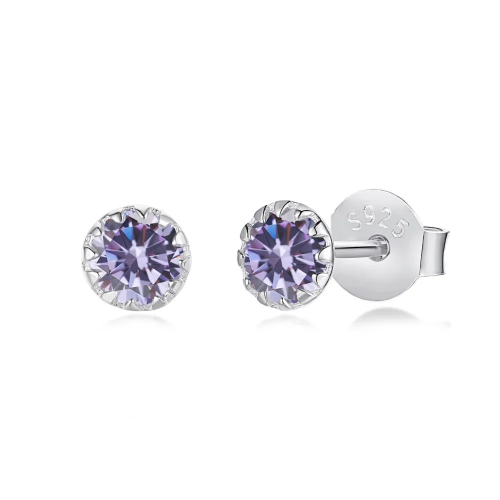 Aetolia Wholesale Small Mini Stone Rhodium Plated AAAAA Cubic Zirconia CZ s925 925 Sterling Silver Fine Stud Earrings jewelry Women