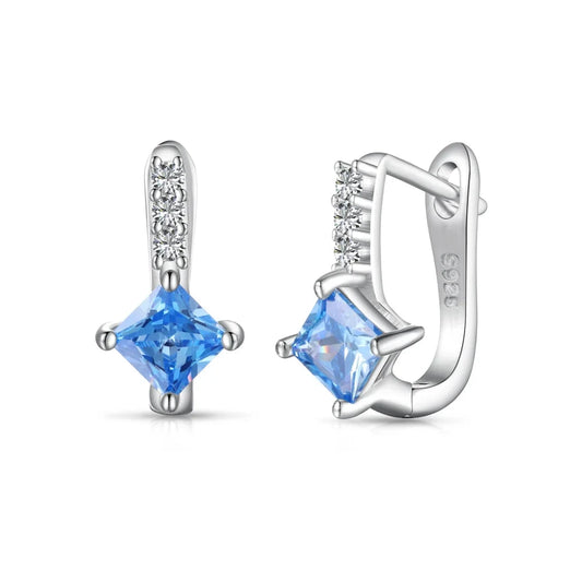 Aetolia High Quality Cheap Price Aetolia Blue Cz Zirconia Earrings Women Fine Jewelry Brand Designer S925 Silver Sapphire Earring