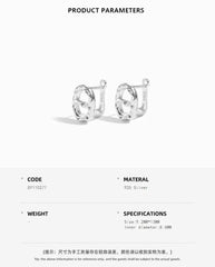 Aetolia Fine Jewelry New Design S925 Sterling Silver Hoop Huggies Earring Non Tarnish Pig Nose Shape Stud Earrings For Women