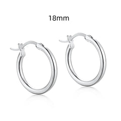 Aetolia Dropshipping Factory Price Best Selling Round Hoop Earring 925 Sterling Silver 18K Gold Plated Earrings Jewelry Women