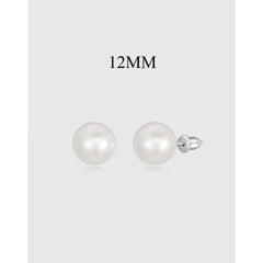 Aetolia Best Selling Bijoux 18K Gold Plated Needle Studs Earring 925 Sterling Silver Shell Pearl Stud Earrings Jewelry Women