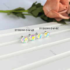 Aetolia Colorful Ball Pin Stud Earrings jewelry for Kids with secure ball screw pin studs earring for women