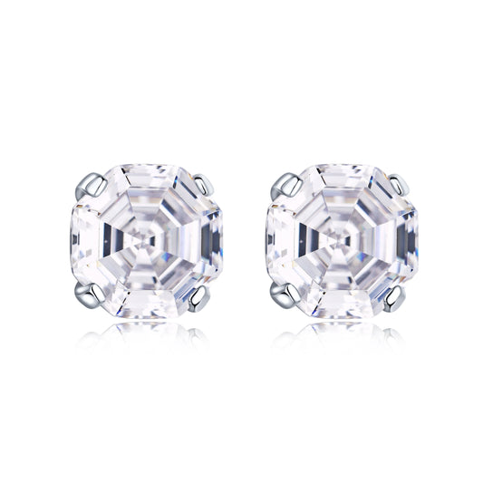 Aetolia New Gemstone Earring Luxury 925 Sterling Silver Stud Earrings Women's High Jewelry Water Drop square round for GIrl Wholesale