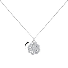 Aetolia Custom 925 Sterling Silver 18K Gold Plated Necklaces Four-Leaf Clover Pendant Spinner Necklace Jewelry Lucky Necklaces For Women