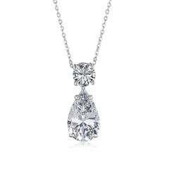 Aetolia Necklaces 18K Gold Plated Rhinestone Crystal Cute Lovely For Women Zirconia Pendant Heart Shape Flower Diamond Necklace