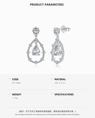 Aetolia Customization Fade Free Luxury Cz Cubic Zircon Dropearring Dangle Teardrop Female Stud Earrings For Women Wedding Jewelry