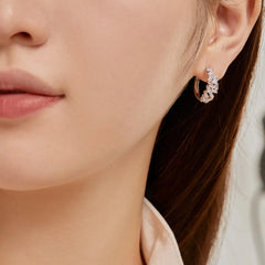 Aetolia Minimalist Candy Color Jewelry Pink Hoop Earring S925 Silver Waterproof 5A Cz Cubic Zirconia Huggie Earrings For Women