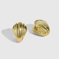 Aetolia Trendy In Stock Low Price U Shell Shape S925 Sterling Silver Stud Earring 18K Gold Plated Earrings Jewelry Women Luxury